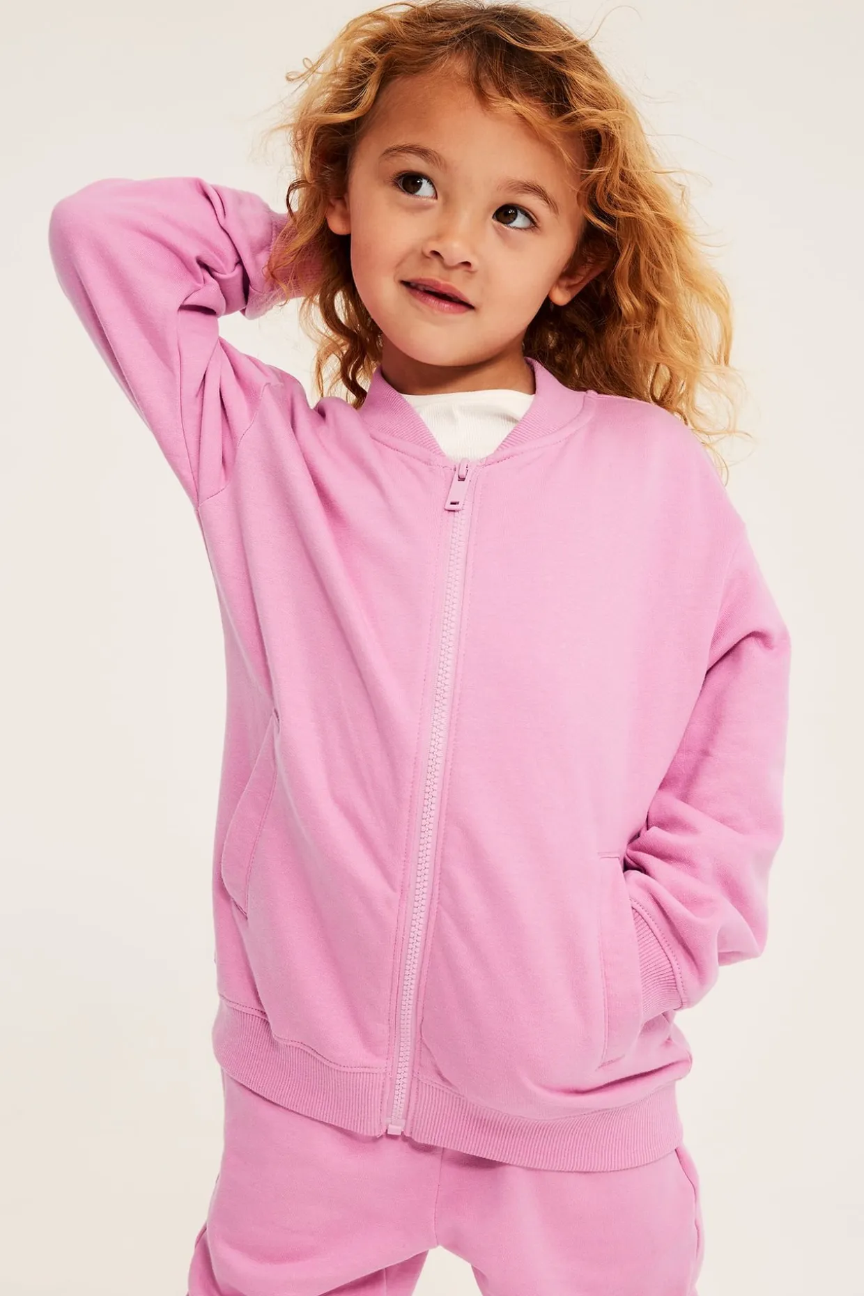 Sweatshirt med glidelås