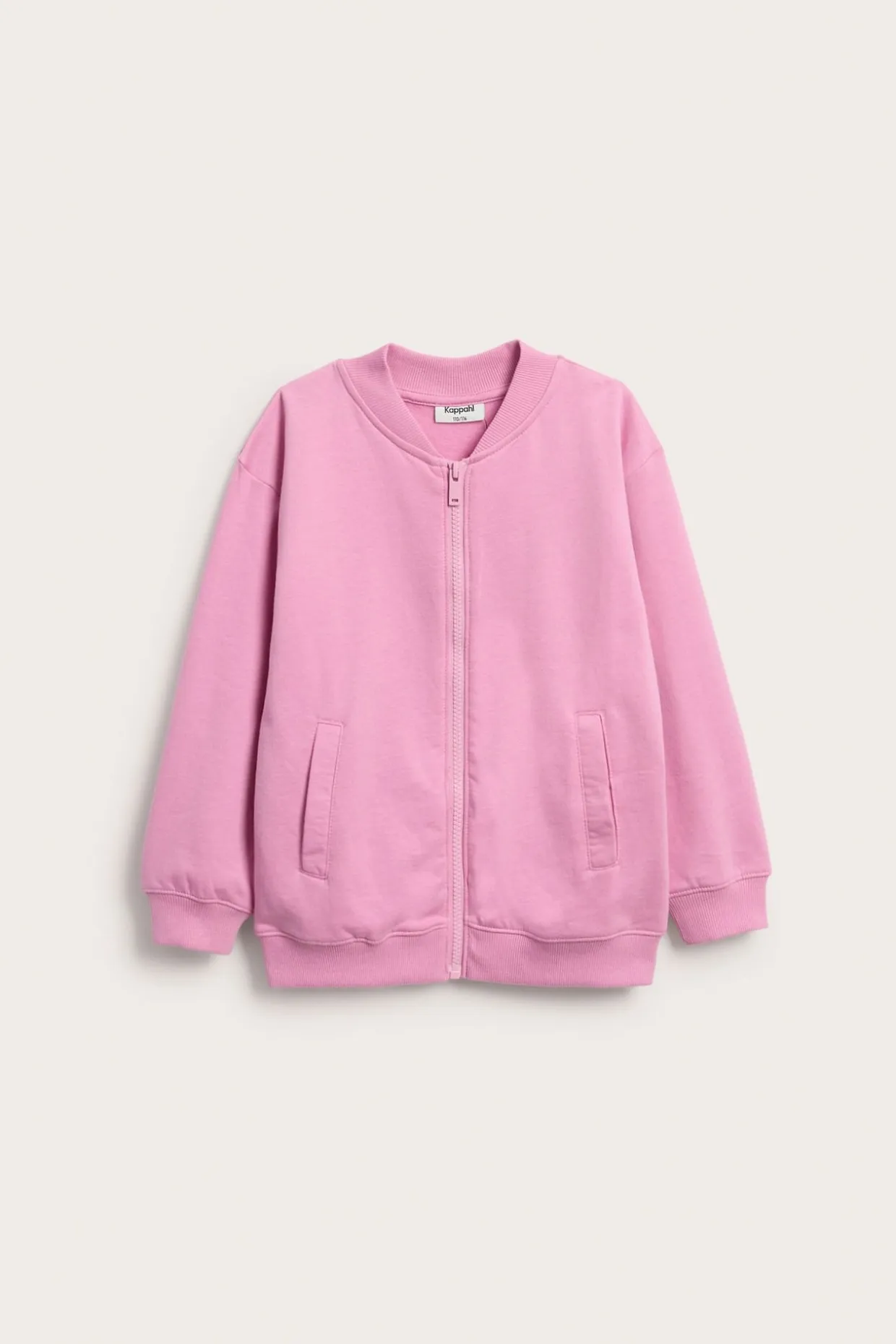 Sweatshirt med glidelås