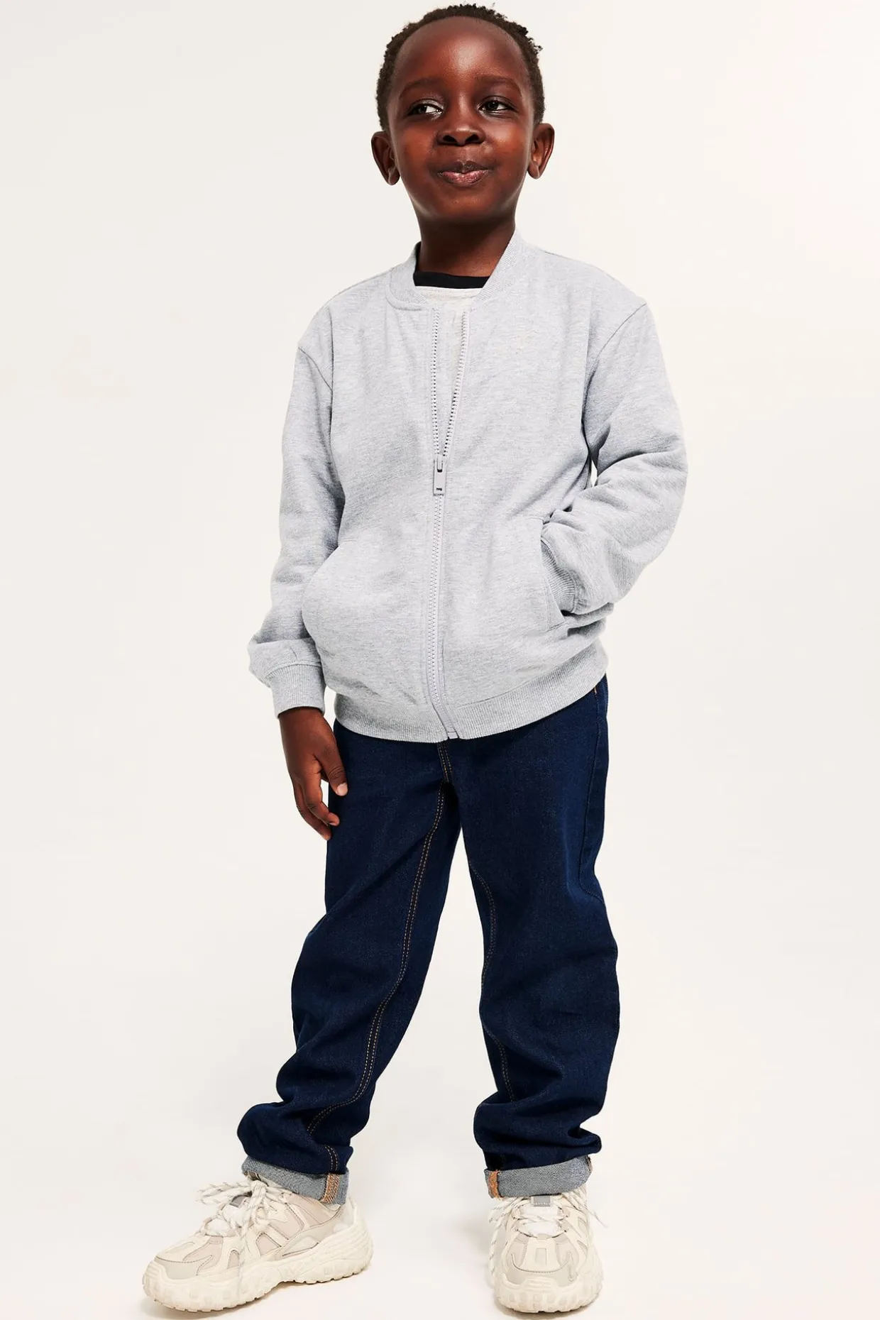 Sweatshirt med glidelås