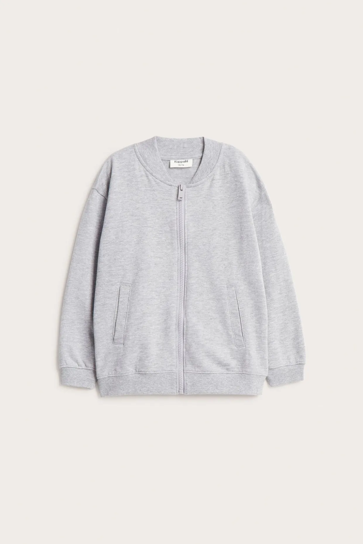 Sweatshirt med glidelås