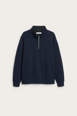 Sweatshirt med halv glidelås