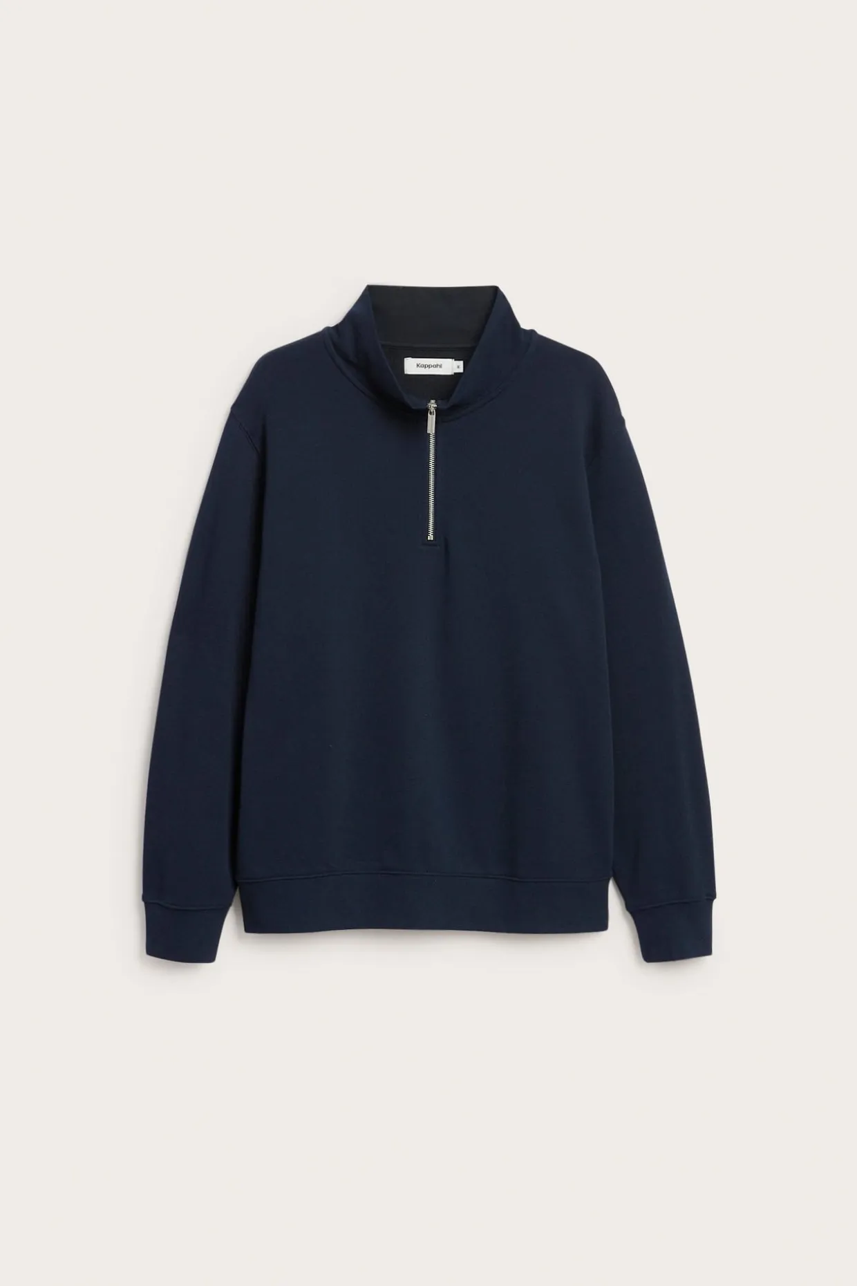 Sweatshirt med halv glidelås