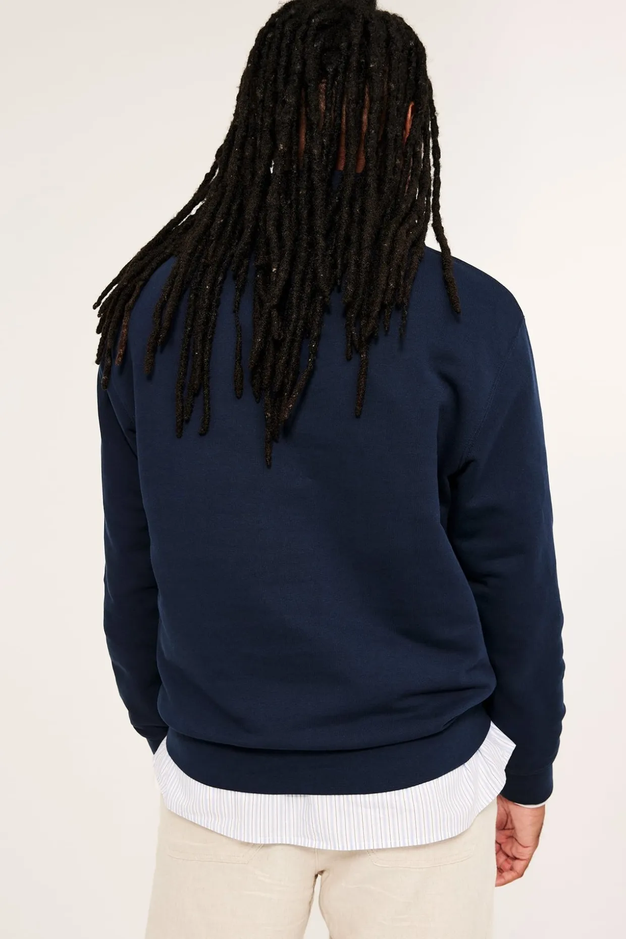 Sweatshirt med halv glidelås