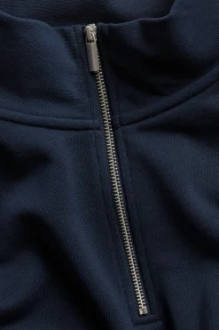 Sweatshirt med halv glidelås