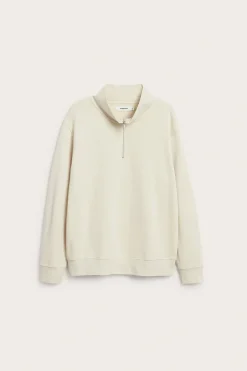 Sweatshirt med halv glidelås