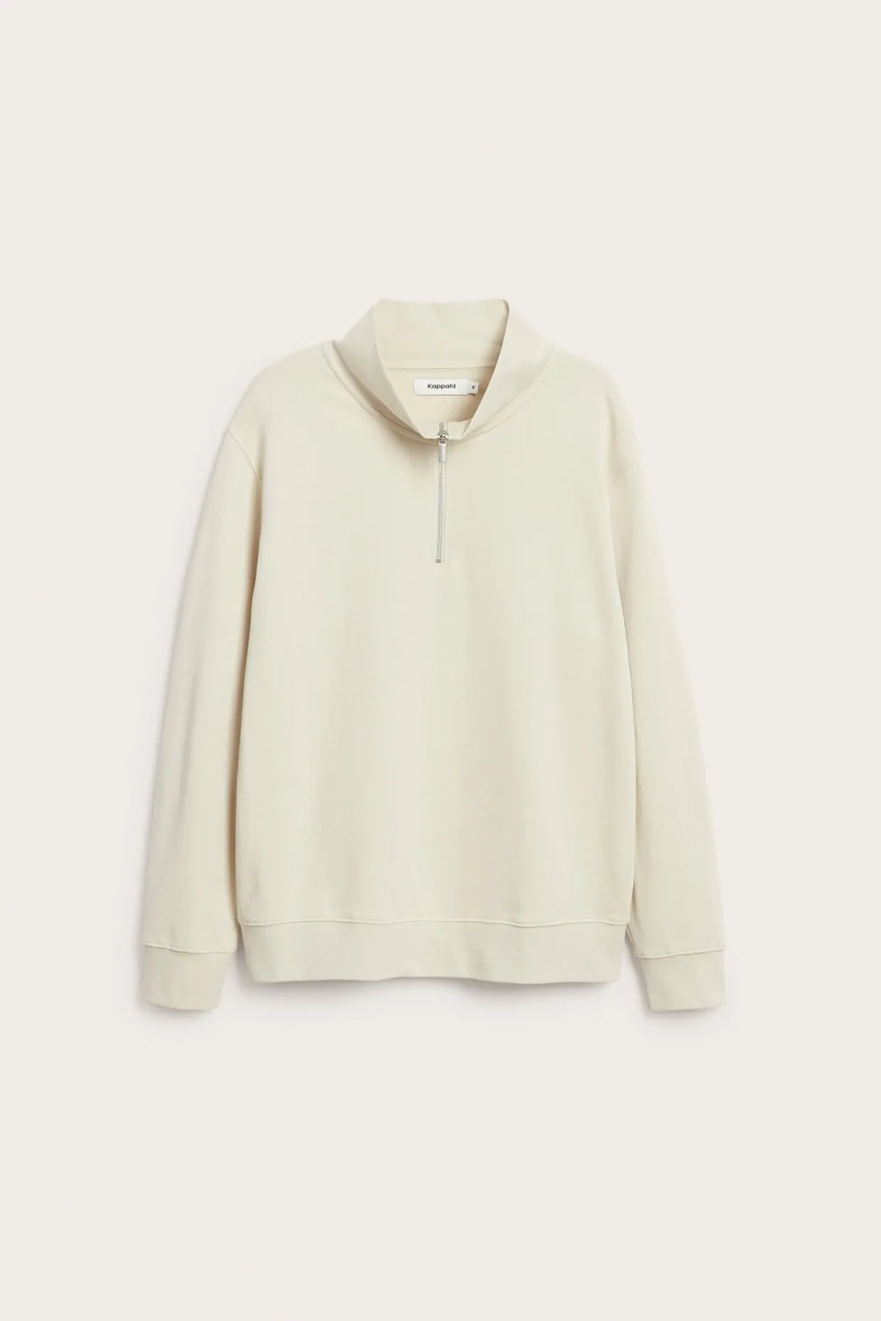 Sweatshirt med halv glidelås