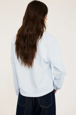 Sweatshirt med krage