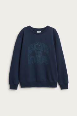 Sweatshirt med teksttrykk