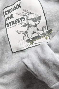 Sweatshirt med trykk