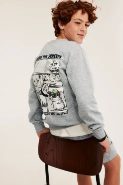 Sweatshirt med trykk