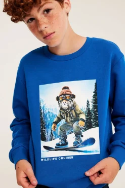 Sweatshirt med trykk