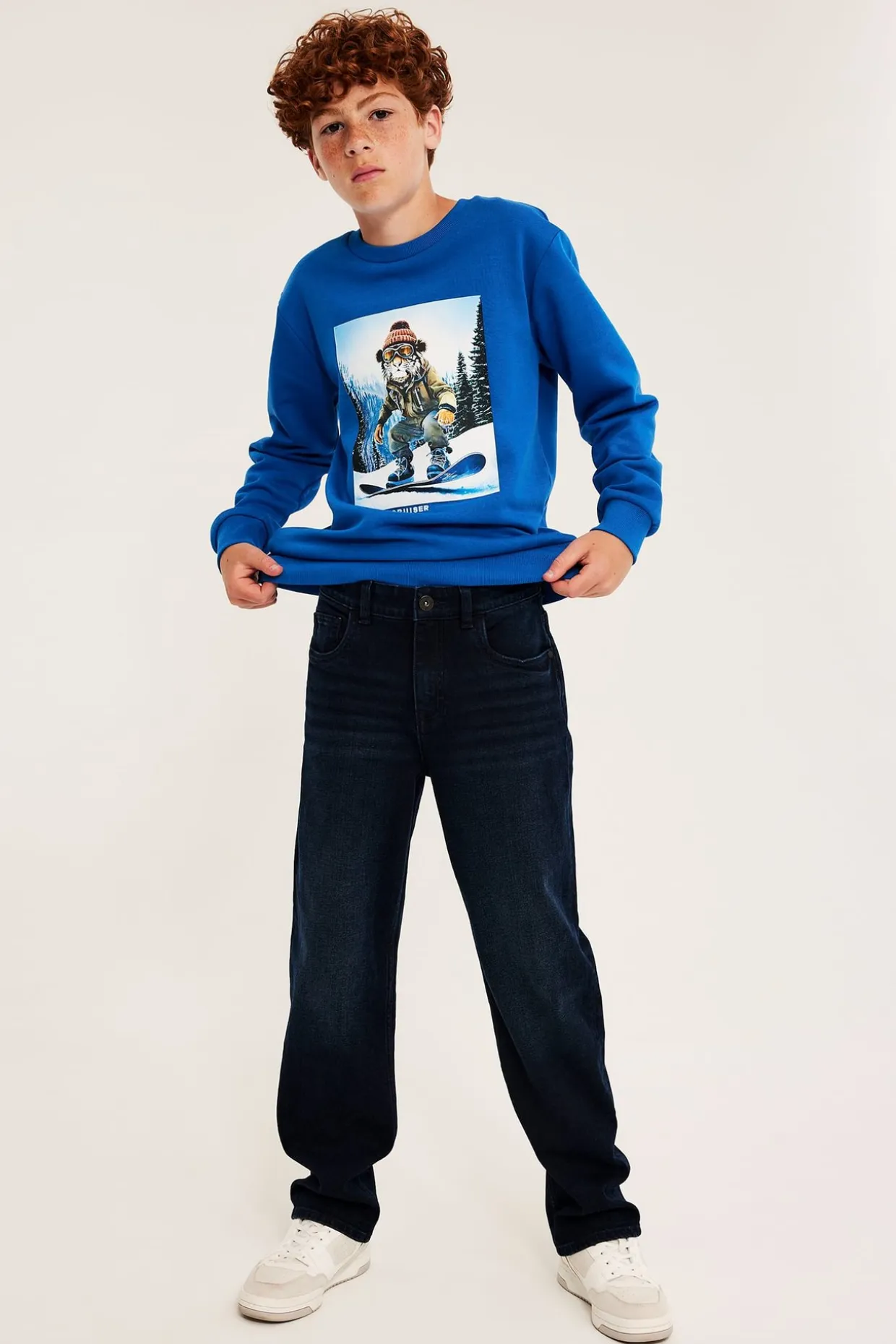Sweatshirt med trykk