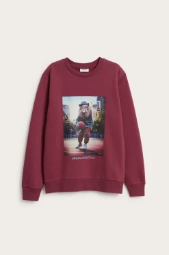 Sweatshirt med trykk