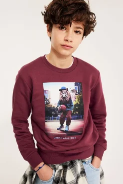Sweatshirt med trykk