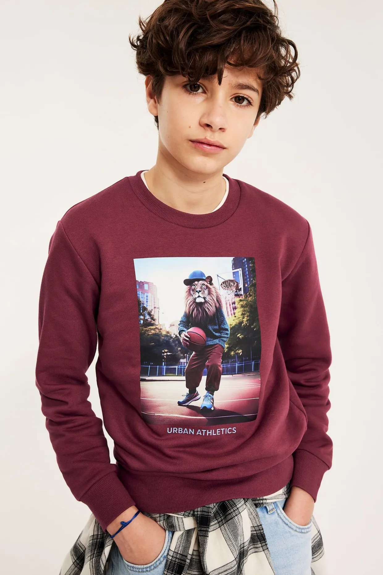 Sweatshirt med trykk