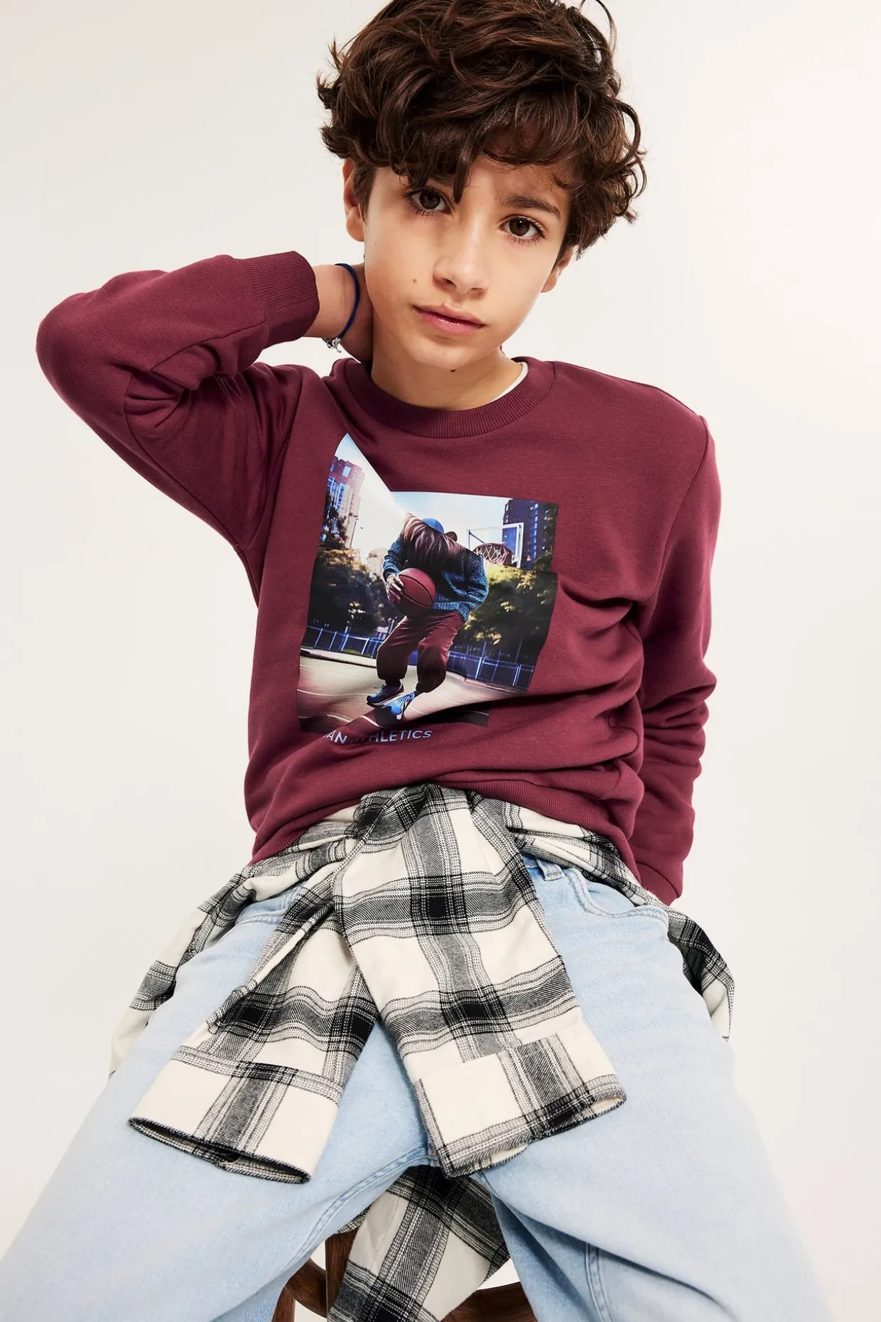 Sweatshirt med trykk