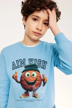 Sweatshirt med trykk