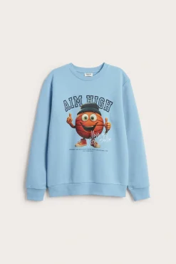Sweatshirt med trykk
