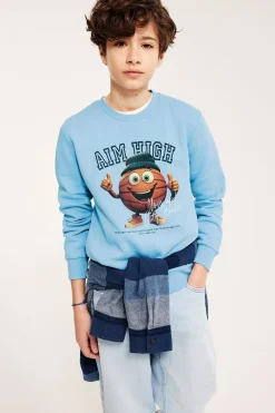 Sweatshirt med trykk