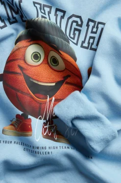 Sweatshirt med trykk