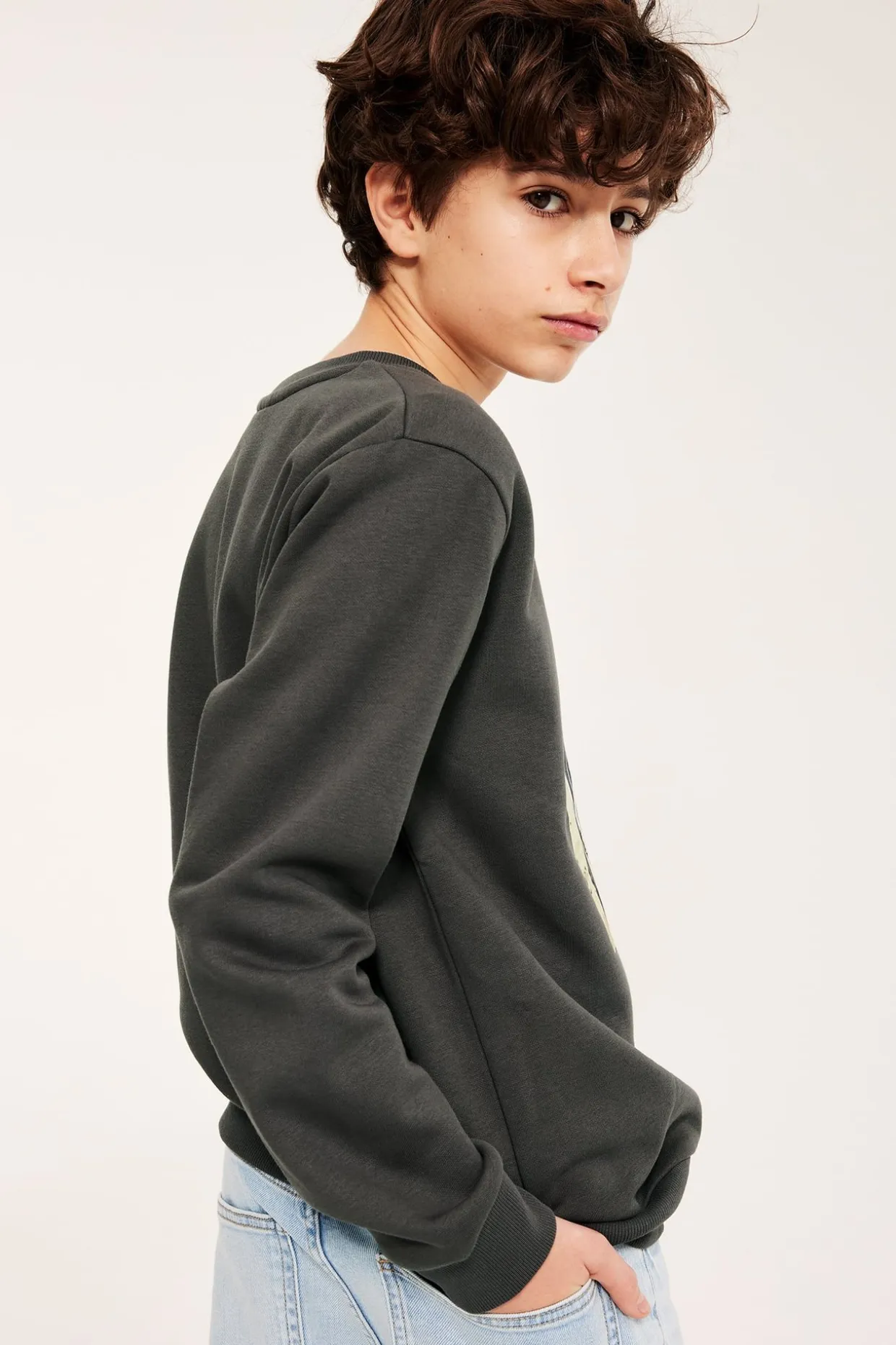 Sweatshirt med trykk
