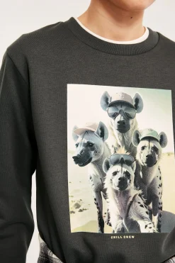 Sweatshirt med trykk
