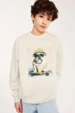Sweatshirt med trykk