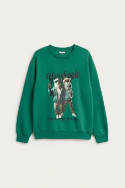 Sweatshirt med trykk