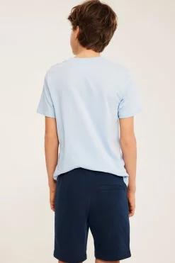 Sweatshorts i bomullstrikot