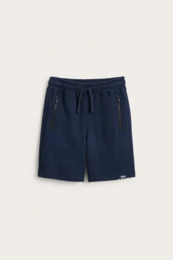 Sweatshorts i bomullstrikot