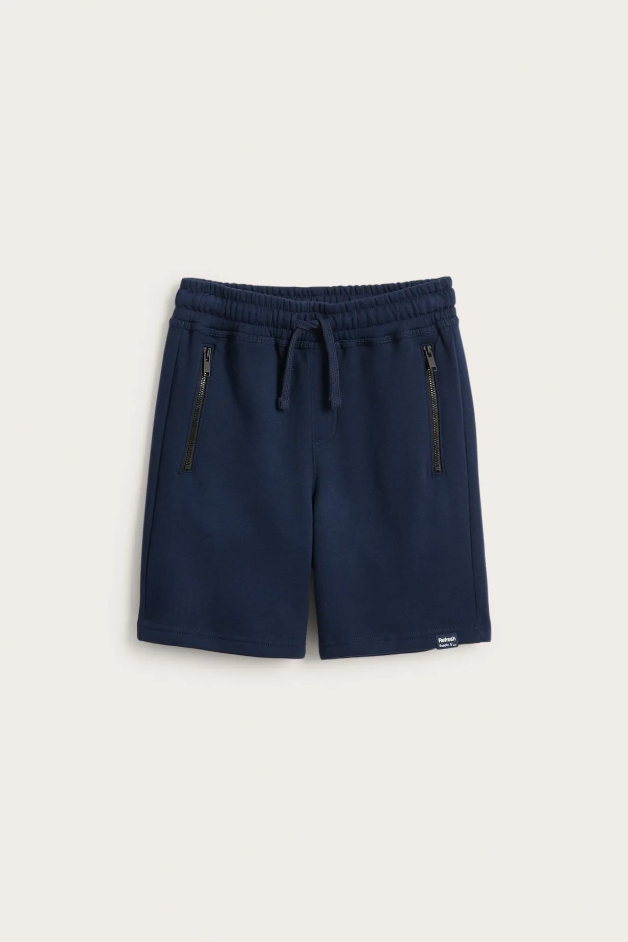 Sweatshorts i bomullstrikot