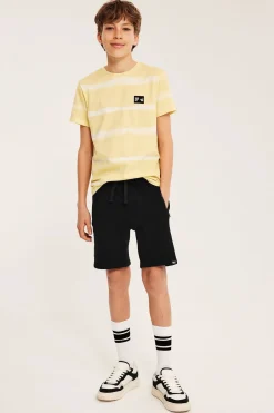 Sweatshorts i bomullstrikot