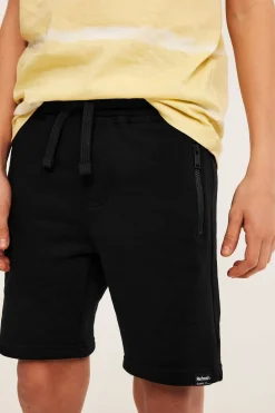 Sweatshorts i bomullstrikot