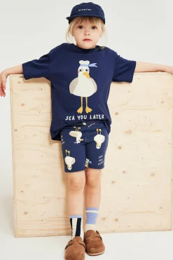 Sykkelshorts med måker