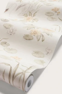 Tapet Lily Swan | Hvit | Baby | Newbie