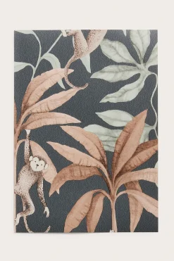 Tapetprøve Jungle Friends | Mørkeblå | Baby | Newbie