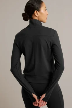 Treningsjakke i myk stretchjersey