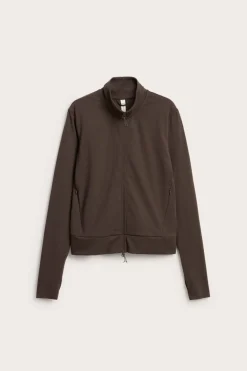 Treningsjakke i myk stretchjersey