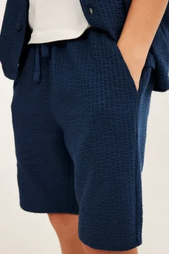 Trikotshorts i seersucker