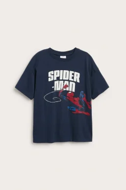 T-skjorte i bomullstrikot med Spiderman