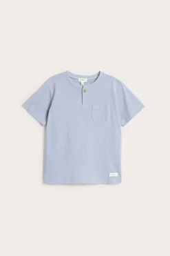 T-skjorte i flosset trikot med lomme