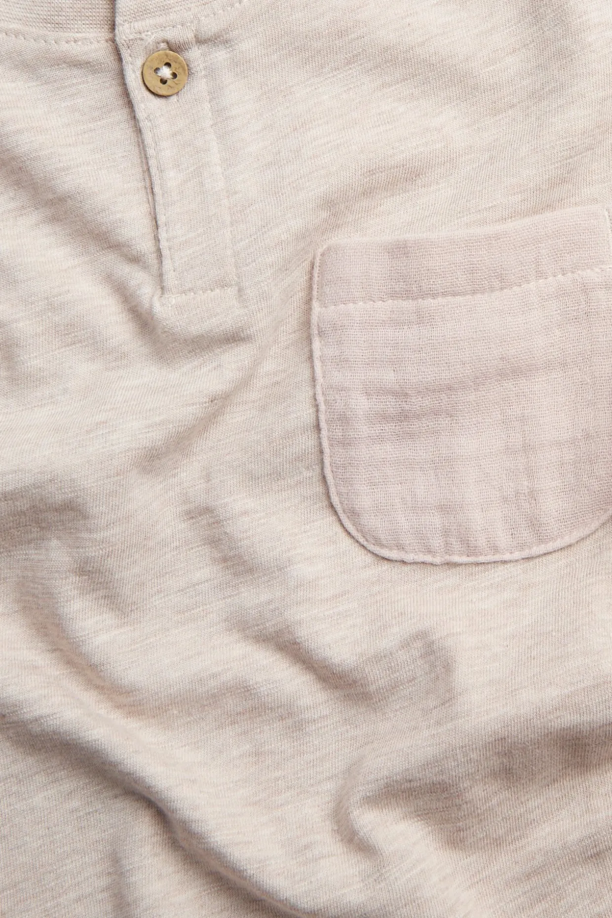 T-skjorte i flosset trikot med lomme