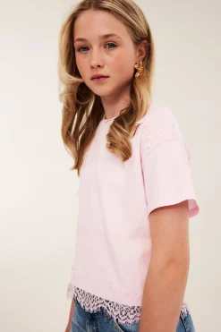 T-skjorte med blonder