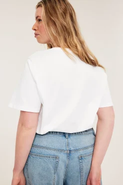 T-skjorte med broderie anglaise