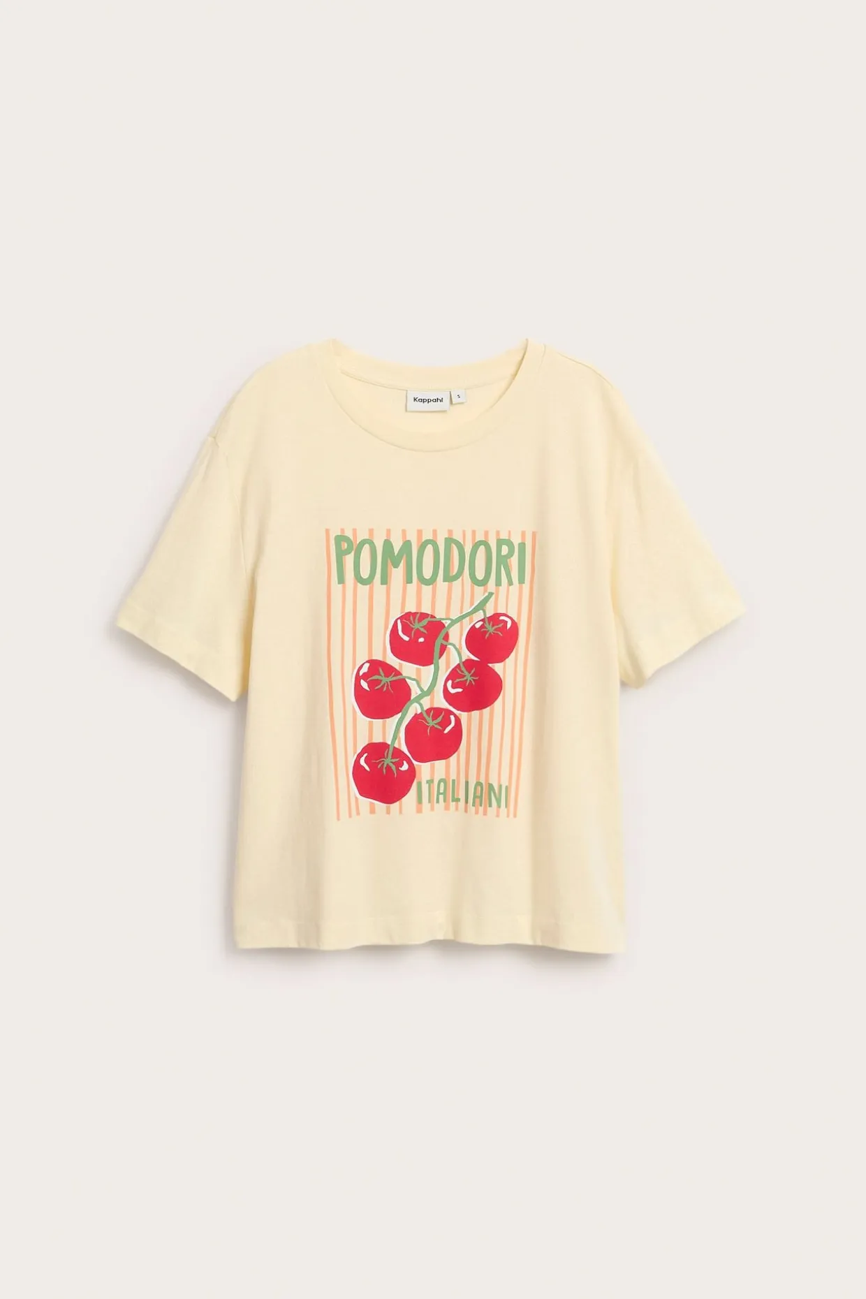 T-skjorte med trykket «Pomodori»