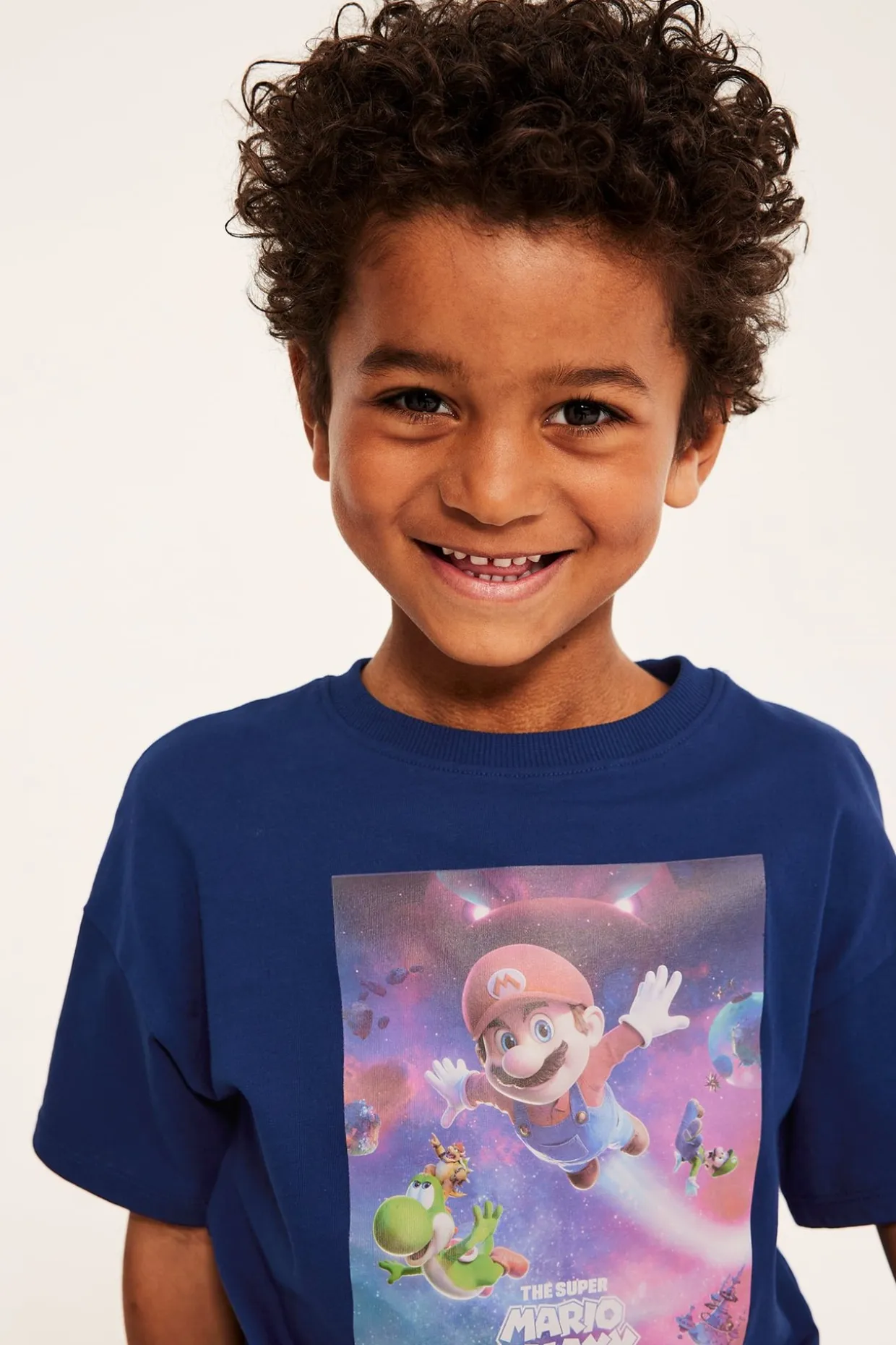 T-skjorte Super Mario Galaxy i bomullstrikot