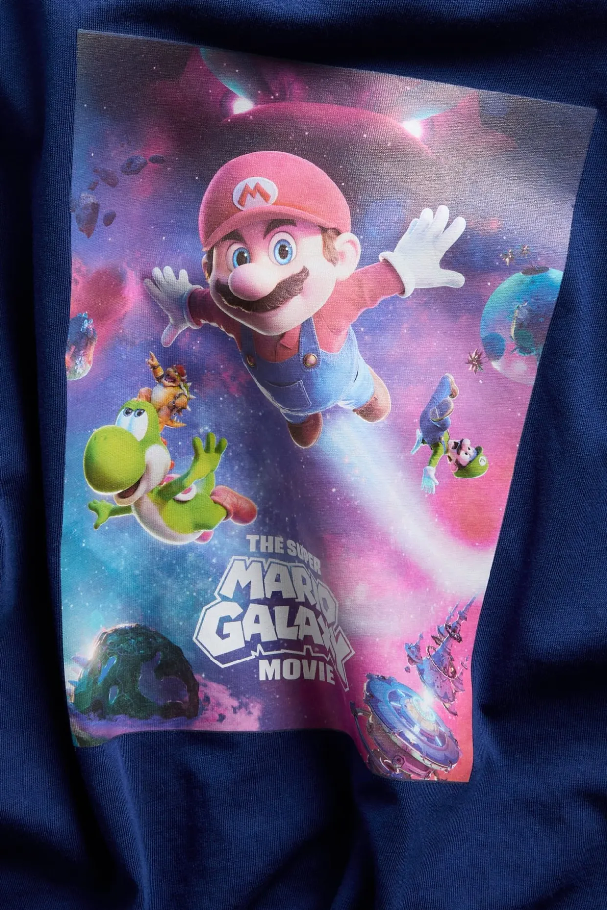 T-skjorte Super Mario Galaxy i bomullstrikot