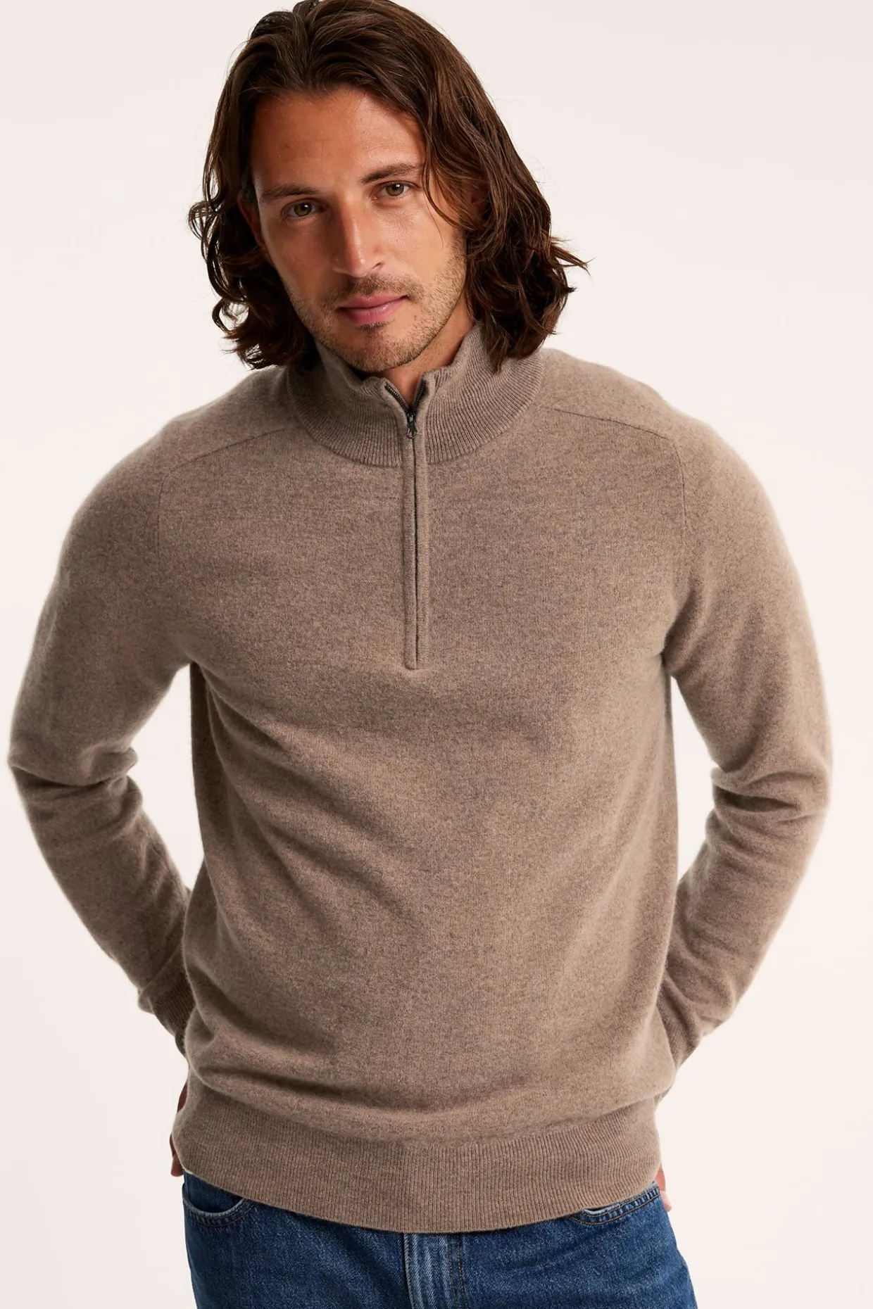 Ulltrøye half-zip