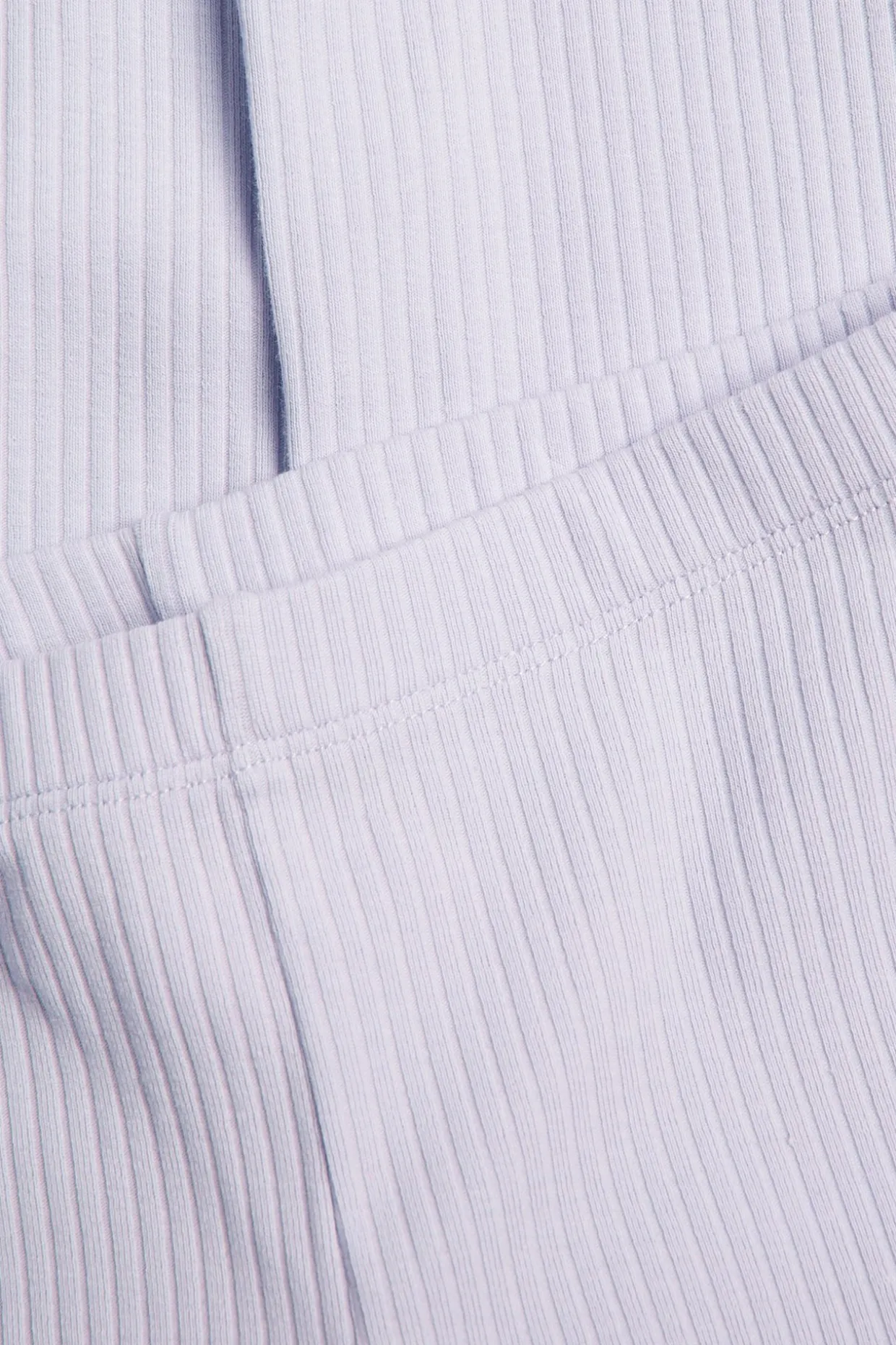 Utsvingte leggings i bomullstrikot