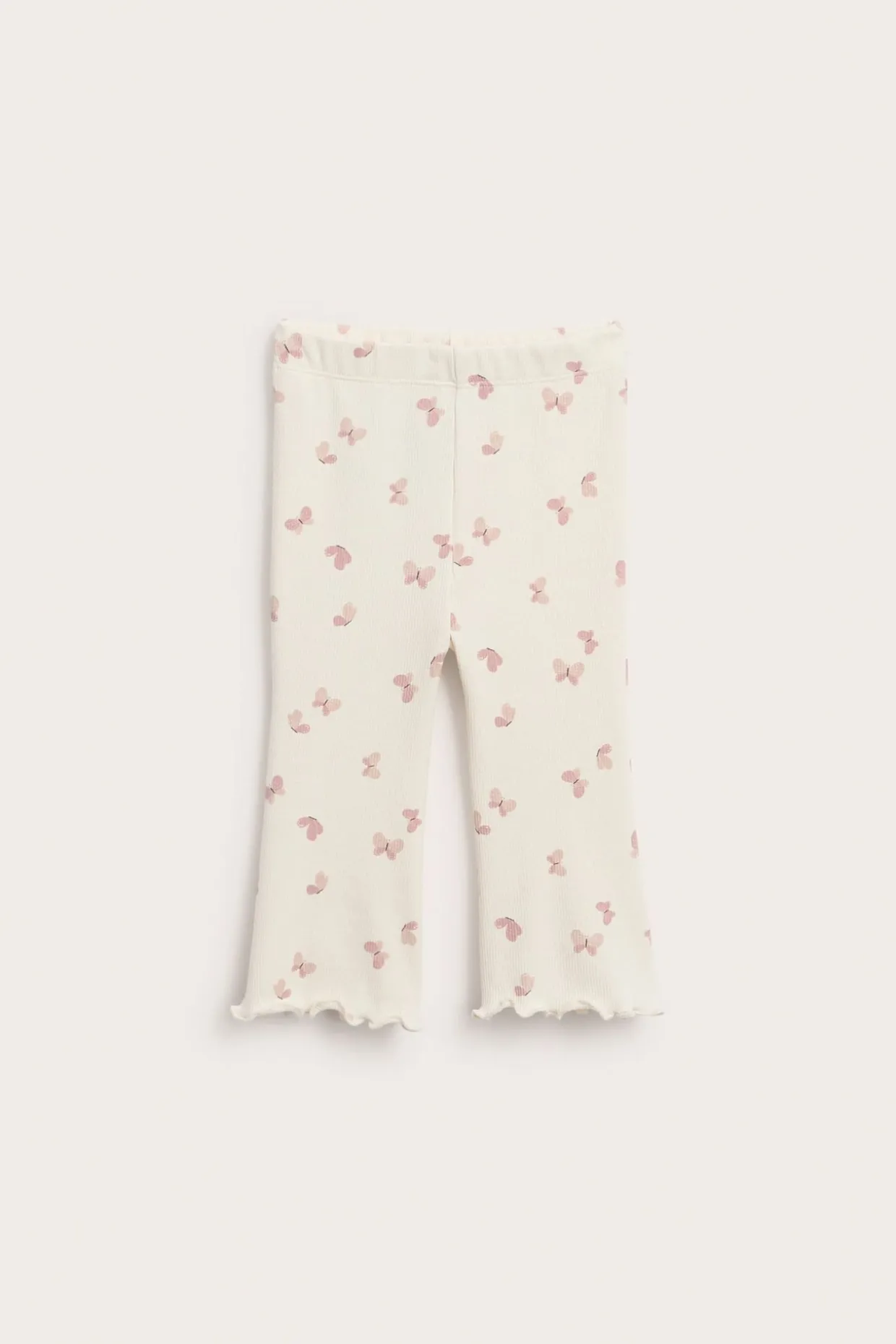 Utsvingt leggings med sommerfugler